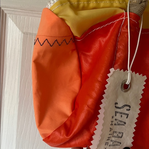 NWT vintage Maine Sea Bags recycled sails Dacron Baguette bag duffle purse - Picture 6 of 9